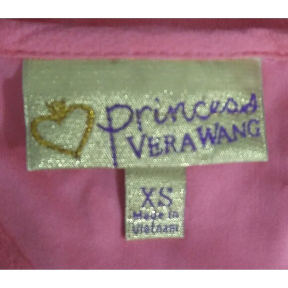 Princess Vera Wang XS Dress Pink Lace Geometric Open Back Sleeveless - Picture 3 of 3